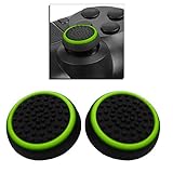 Ociodual 2X Flexiblem Daumen-Thumb Grip Silikon Kappen Abdeckung Grün Kompatibel mit PS4/FAT/Slim/Pro Xbox One C