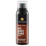 Solitaire Oil Boot Care Spray für Schuhe 125ml Intensivpflege und Schutz für geölte und gewachste Leder, Fettleder, farb