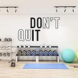 Gym Wandaufkleber Büro Fitnesstraining inspirierende Zitate Wandtattoos Vinyl Wandbilder Dekoration Wandaufkleber A4 56x32