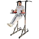 TrainHard Dip Station Dipstation Beinhebe Kniehebe Bauchtrainer mit Klimmzugstang
