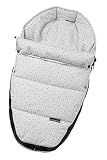 Gesslein Baby-Nestchen, 731 Sterne grau meliert, warmes Kuschelnest/Fußsack für Neugeborene und Säuglinge, für Kinderwagen Wanne, Babyschale, Bettchen und Wiege, inkl. Gurtschlitze, 715731000
