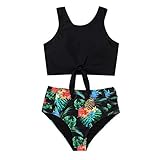 SUMMERA Damen Badeanzug Mit Cups Damen Badeanzug Schwarz Sexy Bikini Top Damen Bikini Damen Set Triangel Bikini Damen Set Sexy Bikinis Damen (Grün,XL)