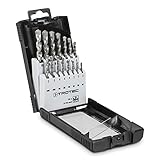 TROTEC 15-teiliges Steinbohrer-Set aus Karbonstahl für Granit, Beton, Mauerwerk, Kalksandstein, N