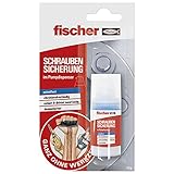 fischer 560904 SCHRAUBENSICHERUNG, 15 g, mittelfester Schraubenkleber im Pumpspender für punktgenaue Dosierungen, hochviskoser Klebstoff als Korrosionsschutz, wasserfest & vibrationsbeständig