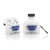 YIGEYI Silikon Hülle Kompatibel mit Airpods Pro Funny Cute 3D Cartoon Case Cover[Weinbier Serie] (Vodka)