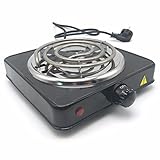 ZHHL Kohlenanzünder ElektrischBrenner Kohlenanzünder,600W Shishakohle Brenner Kohlenanzünder,Premium Shisha Kohleanzünder Elektrisch Für Shisha Kohle Grillanzünder Black