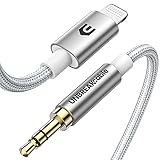 UNBREAKcable AUX-Kabel für das Autoradio, MFi-Zertifiziert Lightning auf 3,5 mm, Nylon ummanteltes Audio-Kabel, Adapter für Kopfhöreranschluss, kompatibel mit iPhone 12/12 Pro/11/XS/XR/X 8 7