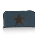 Glamexx24 Geldbörse mit Stern Muster, Portemonnaie Vintage Design Brieftasche Geldb