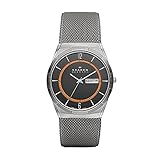 Skagen Herrenuhr Melbye Titanium 3-Zeiger-Werk Titan grau, SKW6006