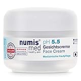 numis med Gesichtscreme ph 5.5 - Hautberuhigende Tagescreme für sehr empfindliche & sensible Haut - vegane Gesichtspflege ohne Silikone, Parabene & Mineralöl - Hautpflege Gesicht Creme (1x 50 ml)