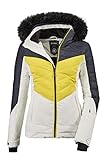 Killtec Damen Atka WMN Quilted Ski Jckt A Jacke In Daunenoptik Mit Abzippbarer Kapuze Und Schneefang, Denim, 50