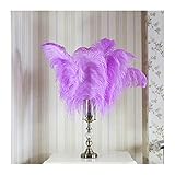 OYZK Mode Federn Flauschige Straußfedern 45-60 cm große Federn für Hochzeit Party Center Stücke Dekoration Home Deco Deco Deco (Color : 50 55cm Light Purple, Size : 5pcs)