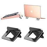 Laptop Stand, Tendak Invisible Notebook Stand Mini Laptop Ständer, Portable Table Laptop Holder Mount Kompatibel mit allen Laptops Tablets Apple MacBook,Lenovo,HP,Acer,Notebook und Tastatur (2 Stück)