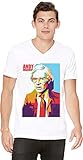 Andy Warhol Self Portrait Herren V-Ausschnitt T-Shirt M