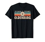 Vintage Oldenburg Kompass Retro Heimatstadt T-S