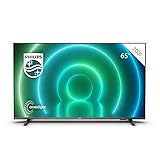 Philips TV 65PUS7906 65 Zoll 4K UHD LED Android TV mit Ambilight, Philips Fernseher, HDR10+, Dolby Vision, Atmos Sound, Anthrazit, Google Assitant kompatibel, Gaming-Mode, (Modeljahr 2021)