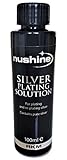 Nushine Silver Plating Solution 3.4 Oz - permanently plate PURE SILVER onto worn silver, brass, copper and bronze (Ecofriendly formula) by N