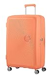 American Tourister Soundbox - Spinner L Erweiterbar Koffer, 77 cm, 97/110 L, Orange (Cantaloupe)