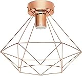 INSPIRE - Deckenleuchte aus Metall BYRON Ø 32,5 cm - 1 Leuchtmittel E27 60 W - Farbe Kup