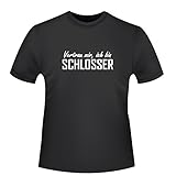 Vertrau Mir, ich Bin Schlosser, Herren T-Shirt - Fairtrade, Größe XXL, schw