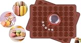 Mlying Makronenformen Macarons Backmatte 2 Stück und 1 Dekorieren Pen Vereisung Tipps mit 4 Dü