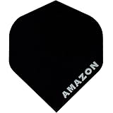 Dart Flights – Designa Amazon – 100 Mikron – STD – schwarz – 10 Sets (30)