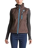 RTS Damen Piaffe Softshell Weste, Dunkel Taupe/Türkis, M