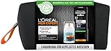 L'Oréal Men Expert Geschenkset für Männer, Mit Carbon Clean 5in1 Duschgel und Hydra Energy kühlende Feuchtigkeitscreme, Inklusive Kulturbeutel, 1 x 350