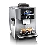 Siemens EQ.9 plus connect s500 Kaffeevollautomat TI9558X1DE, automatische Reinigung, Personalisierung, extra leise, 1.500 Watt, E