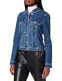 VERO MODA Damen VMFAITH LS Slim DNM Jacket Mix GA Color Jacke, Dark Blue Denim, M