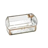 Schmuckkästchen Organizer Gold Glaskasten Schmuck Box Großer Schmuck Display Organizer Vintage Hochzeit Karten Box Home Dekorative Box Für Ring Armband Ohrringe Halskette Lagerung Schmuckbox