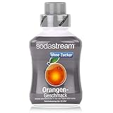 sodastream Sirup Orange ohne Zucker 500 ml, Ergiebigkeit: 1x Flasche ergibt 12 Liter Fertiggetränk, Sekundenschnell zubereitet und Immer frisch, grau, 500