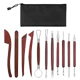Taumie Modellierwerkzeug, 11 Stück Clay Werkzeuge Set, Ton schnitzen Werkzeug Kit, Keramik Werkzeug Sculpting Set, Polymer Ton Werkzeug Tools, für DIY Kunsthandwerk, Skulptur, Anfänger, Töp