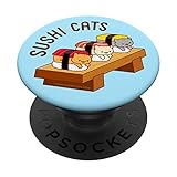 Sushi-Katzen - Maguro, Sake, Tamago PopSockets mit austauschbarem PopGrip