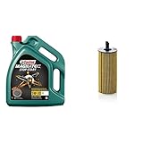 Castrol MAGNATEC Stop-Start 5W-30 C3 5L + Mann Filter Ölfilter HU 6004 X - Ölfilter Satz mit Dichtung/Dichtungssatz - Für PKW