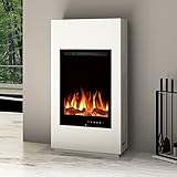 Noble Flame Brava [moderner Stand- oder Wand-Elektrokamin]: Weiß (warm)