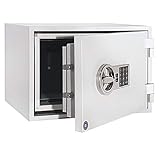 FELGNER Tresor FS 60-32 EL - Möbeltresor Dokumententresor Safe | 60 Minuten Feuerschutz | Einbruchsschutz Widerstandsgrad S2 | elektronisches Schloss | 315 x 445 x 425 cm - 38 Kg