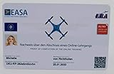 Roboterwerk Drohnenführerschein nach LBA-Vorgaben - EU-Kompetenznachweis A1/A3 und A2, mit QR-Code + Foto-ID und Adressdaten hinten, Scheckkartengröße, hochwertige Plastikkarte mit 600dp