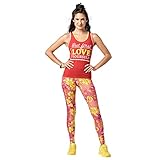 Zumba Dance Fitness Atmungsaktive Tank Workout Racerback Sportkleidung Damen, Ruby, M