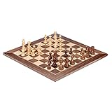 WJPTL Unterhaltung Professionelle Schachspiel, Königshöhe: 76mm / 3,0', 15,7' x15.7 Nicht-faltbares hölzernes Nicht-magnetisches Schachbrett, Geschenk für Erwachsene, Kinder Sp