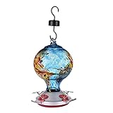 YKAMM Neueste Vogelzufuhr Kolibri Feeder Glas Blume Kolibri Wasserzufuhr Futterbehälter für Garten im Freien T