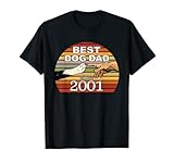 Geburtstags-Retro-Kreation-Kunst Michelangelo Dog Dad 2001 T-S