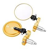 HSSM Motorrad-Seitenspiegel Für P-iaggio Vespa GTS GTV LX 60 125 250 300 Für Primavera Sprint Motorrad Rückspiegel Motorrad (Color : Gold)