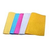 Romote 5 Stücke Eva Glitter Handwerk Schaumblätter Bunte Schwammpapier Handwerk Blätter Basteln Schwamm Für Künste DIY Projekte, Klassenzimmer, Scrapbooking, Partys (210 * 297mm) Aquarell Pap