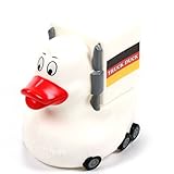 TRUCK DUCK® Original Truck Duck Figur Trucker LKW Auto Fahrer Ente mit Deutschland Germany Flagge Fahne Wimp