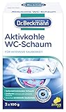 Dr. Beckmann Aktivkohle WC-Schaum | Für intensive Sauberkeit in der Toilette | mit Aktivkohle | 300 g