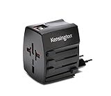 Kensington Adattatore Da Viaggio Internazionale Kensington® Per Smartphone, Tablet, Laptop E Altri Dispositivi Reiseadapter, 13 cm, Schwarz (Nero)