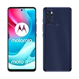 Motorola moto g60s Smartphone (6,8'-FHD+-Display, 64-MP-Kamera, 6/128 GB, 5000 mAh, Android 11), Dunkelblau, inkl. Schutzcover [Exklusiv bei Amazon]