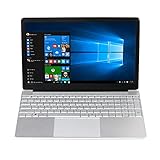 Laptop 15,6 Zoll ‎1920x1080 Pixel 6GB RAM 256GB SSD Intel Celeron J3455, WIN10, HDMI, TF Karten Slot, USB 3.0, Netzwerkport, Webcam, Tastatur Aufkleber von Vielfältige Sprachen, 375x245x18mm, 1,8kg