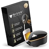 BISON Biersonikator | Ultraschall Flaschenaufsatz für Bier wie frisch gezapft | Geschenke für M